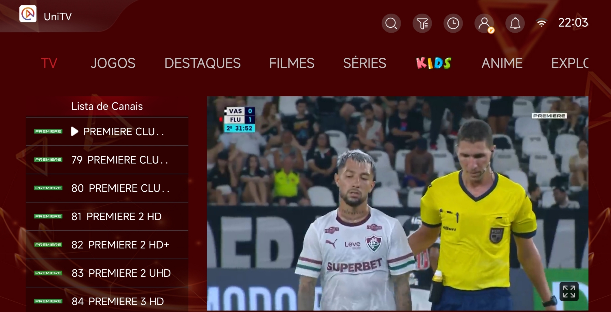 Código Downloader para baixar e instalar o aplicativo UniTV
